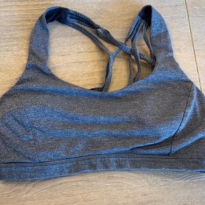 Heather Gray lululemon size 12 sports bra